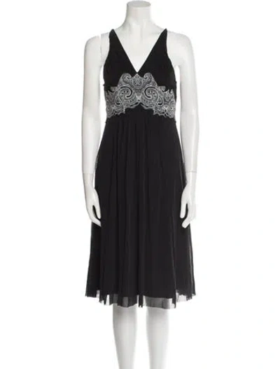 Pre-owned Vivienne Tam Nylon Midi Length Dress In Blue