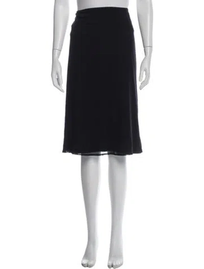 Pre-owned Vivienne Tam Nylon Midi Length Skirt In Blue