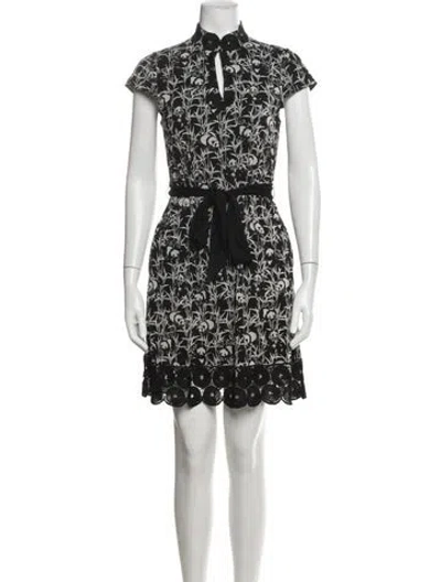 Pre-owned Vivienne Tam Nylon Mini Dress In Black