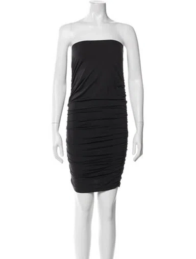Pre-owned Vivienne Tam Nylon Mini Dress In Black