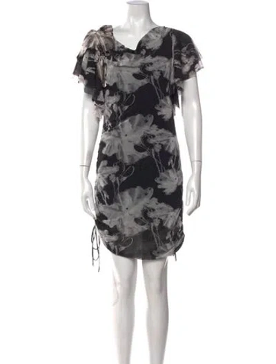 Pre-owned Vivienne Tam Nylon Mini Dress In Multi