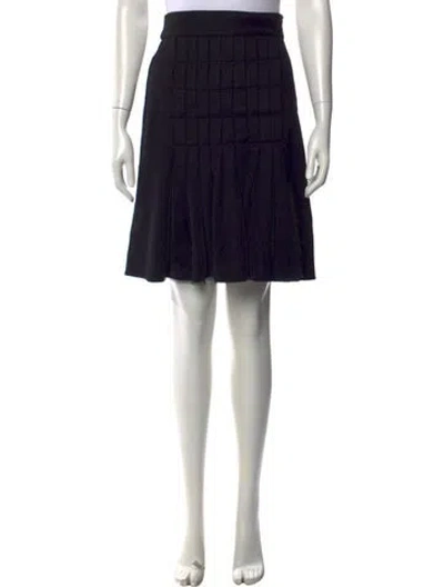 Pre-owned Vivienne Tam Nylon Mini Skirt In Black
