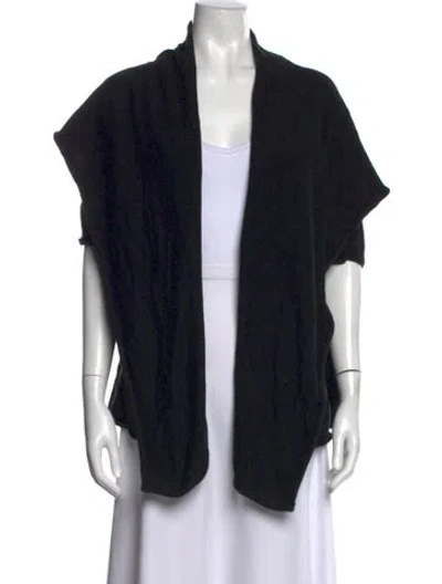 Pre-owned Vivienne Tam Open Front Sweater In Black
