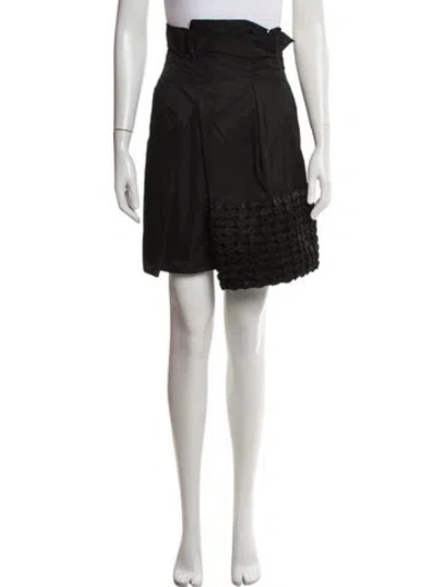 Pre-owned Vivienne Tam Pleated Accents Mini Skirt In Grey