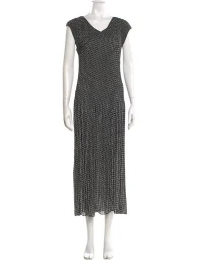 Pre-owned Vivienne Tam Printed Long Dress In Multi