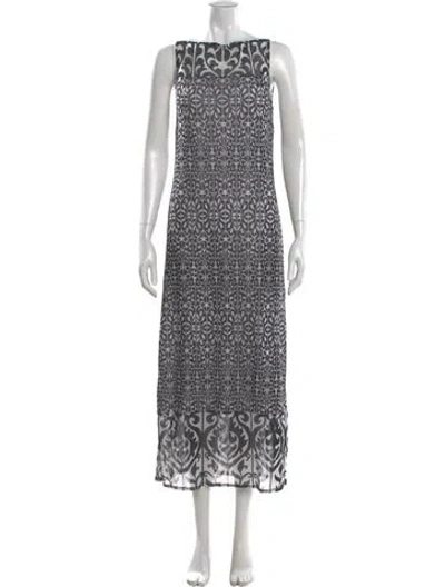 Pre-owned Vivienne Tam Printed Long Dress In Multi