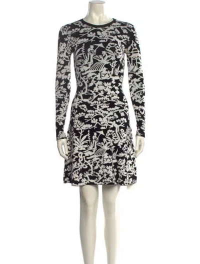 Pre-owned Vivienne Tam Printed Mini Dress In Black