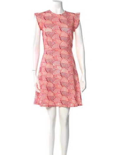 Pre-owned Vivienne Tam Printed Mini Dress W/ Tags In Pink