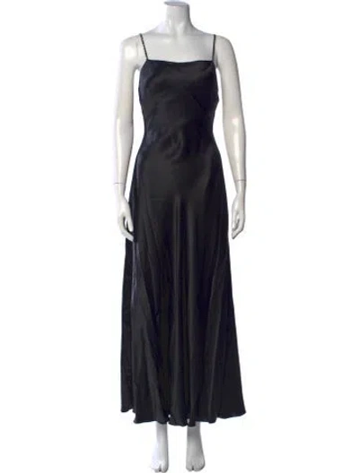 Pre-owned Vivienne Tam Silk Long Dress In Black