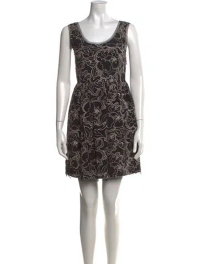 Pre-owned Vivienne Tam Silk Mini Dress In Black