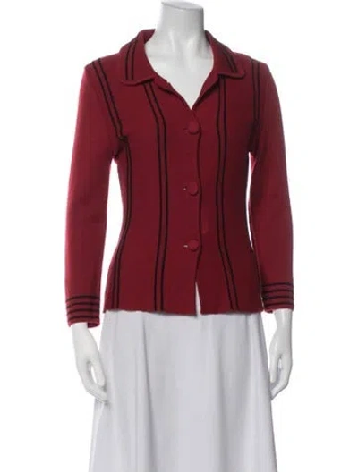 Pre-owned Vivienne Tam Striped Jacket In Red