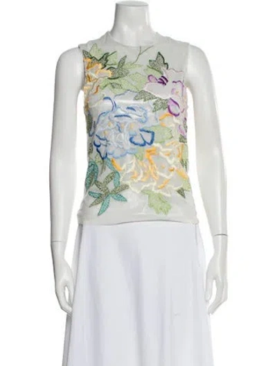 Pre-owned Vivienne Tam Vintage 1990's Top In White