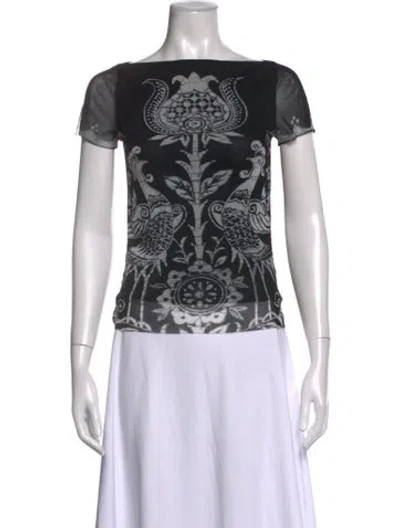 Pre-owned Vivienne Tam Vintage 1998 Top In Black