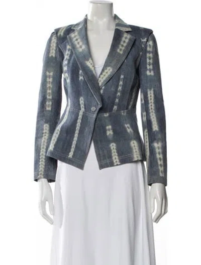 Pre-owned Vivienne Tam Vintage 2000's Jacket In Blue