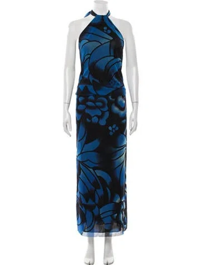 Pre-owned Vivienne Tam Vintage 2000's Skirt Set In Blue
