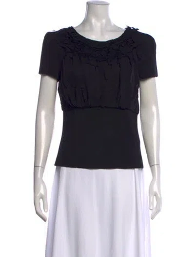 Pre-owned Vivienne Tam Vintage 2000's Top In Black