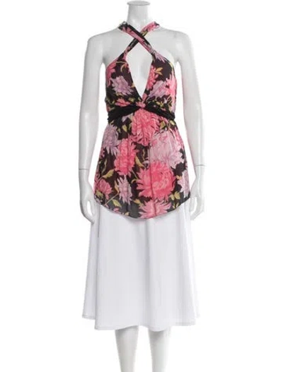 Pre-owned Vivienne Tam Vintage 2000's Top In Pink