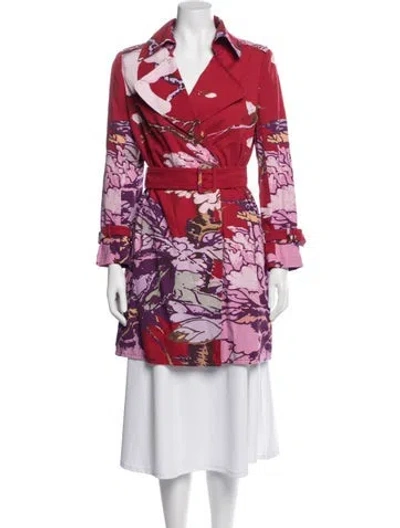 Pre-owned Vivienne Tam Vintage 2009 Trench Coat In Red
