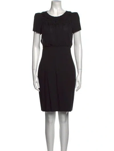 Pre-owned Vivienne Tam Vintage Knee-length Dress In Black