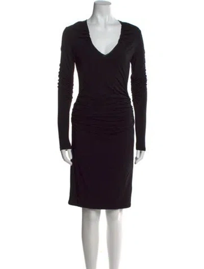 Pre-owned Vivienne Tam Vintage Knee-length Dress In Black