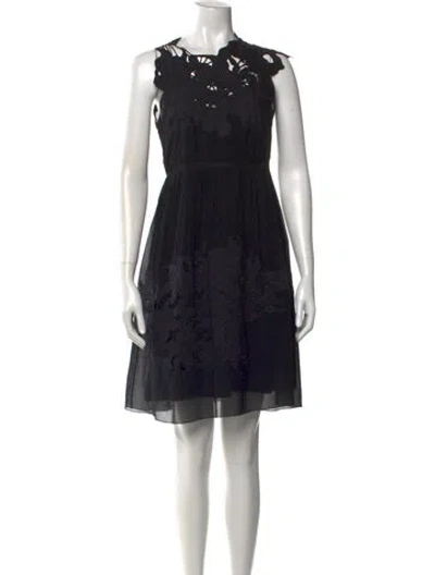 Pre-owned Vivienne Tam Vintage Knee-length Dress In Black