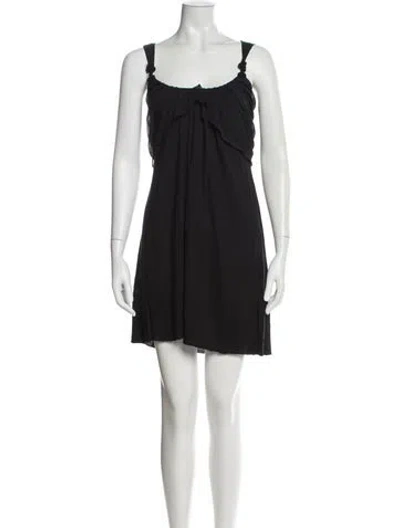 Pre-owned Vivienne Tam Vintage Knee-length Dress In Black