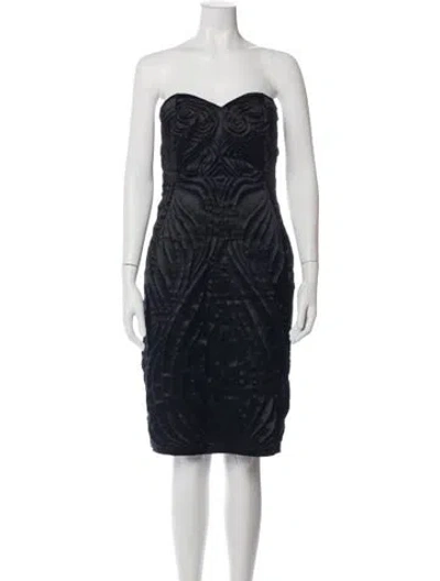 Pre-owned Vivienne Tam Vintage Knee-length Dress In Black