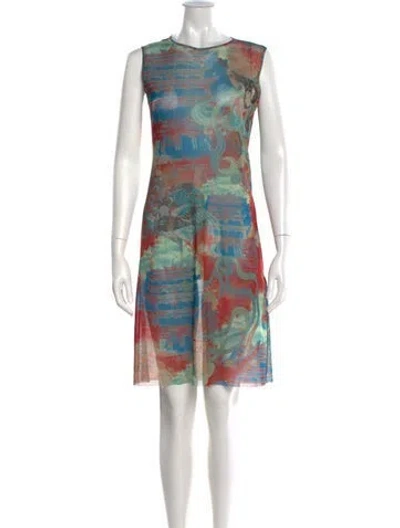 Pre-owned Vivienne Tam Vintage Knee-length Dress In Blue