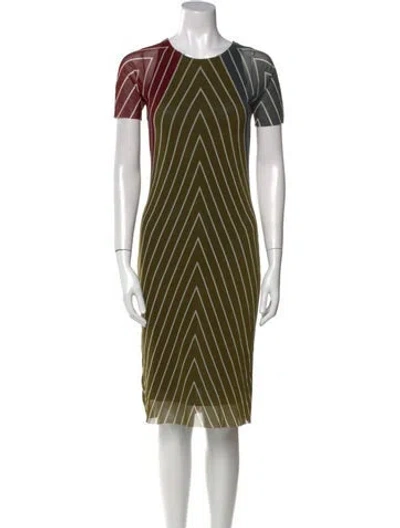 Pre-owned Vivienne Tam Vintage Knee-length Dress In Green