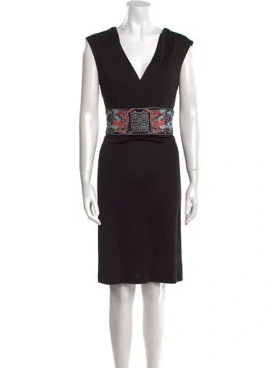 Pre-owned Vivienne Tam Vintage Knee-length Dress In Multi
