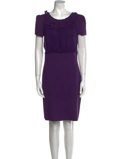 Pre-owned Vivienne Tam Vintage Knee-length Dress In Purple