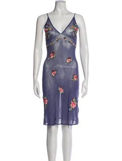 Pre-owned Vivienne Tam Vintage Knee-length Dress In Purple