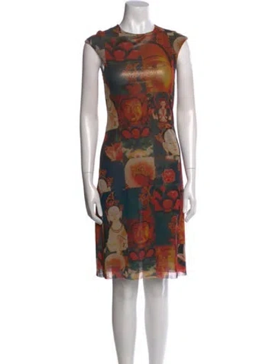 Pre-owned Vivienne Tam Vintage Knee-length Dress In Red