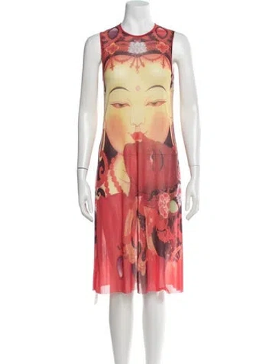 Pre-owned Vivienne Tam Vintage Knee-length Dress In Red