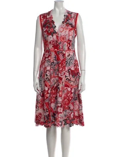 Pre-owned Vivienne Tam Vintage Knee-length Dress In Red