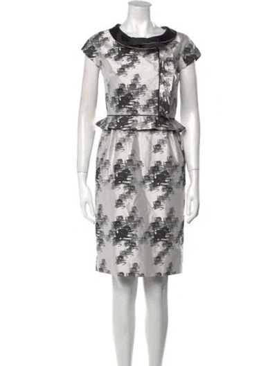 Pre-owned Vivienne Tam Vintage Knee-length Dress In White