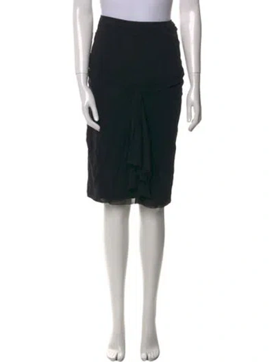 Pre-owned Vivienne Tam Vintage Knee-length Skirt In Black
