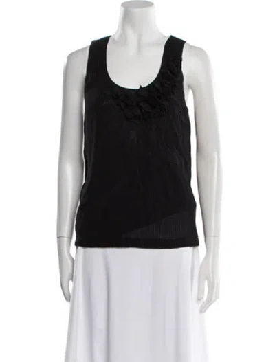 Pre-owned Vivienne Tam Vintage Late 1990's - Early 2000's Top In Black