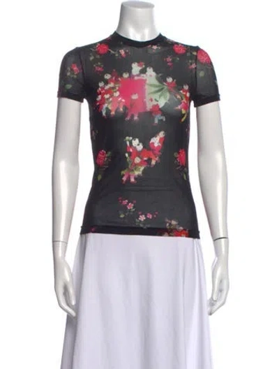 Pre-owned Vivienne Tam Vintage Late 1990's - Early 2000's Top In Black