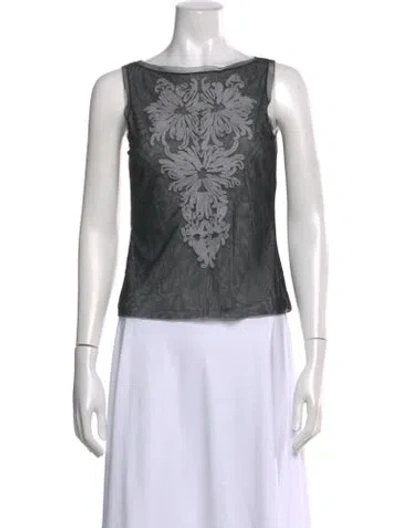 Pre-owned Vivienne Tam Vintage Late 1990's - Early 2000's Top In Multi