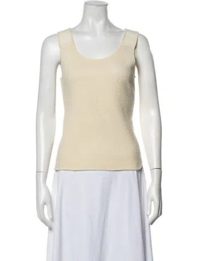 Pre-owned Vivienne Tam Vintage Late 1990's - Early 2000's Top In Neutrals
