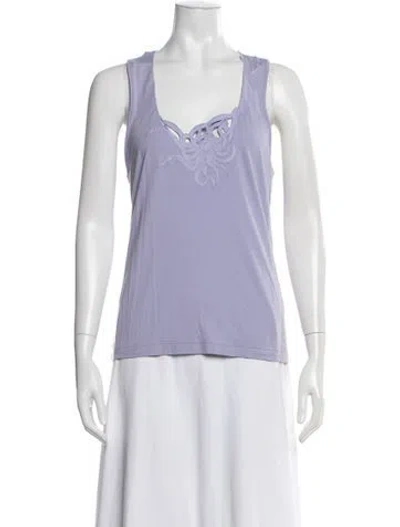 Pre-owned Vivienne Tam Vintage Late 1990's - Early 2000's Top In Purple