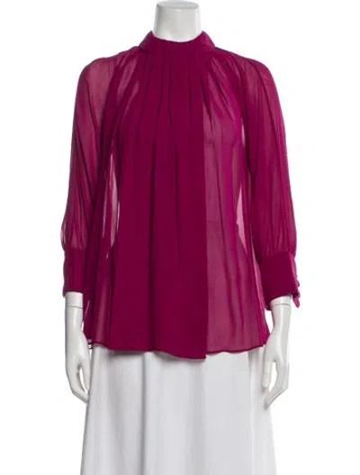 Pre-owned Vivienne Tam Vintage Late 2000's - Early 2010's Blouse In Pink