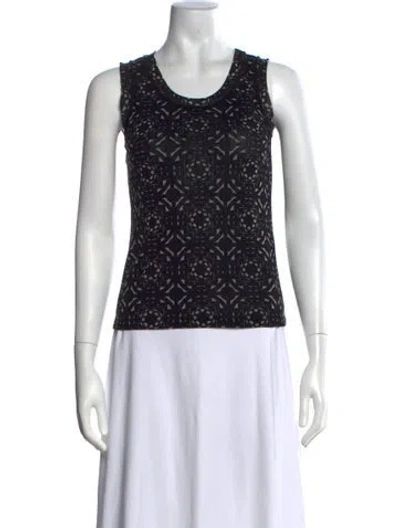 Pre-owned Vivienne Tam Vintage Late 2000's - Early 2010's Top In Black