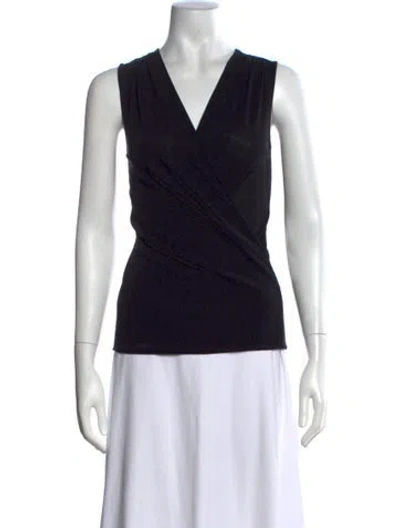 Pre-owned Vivienne Tam Vintage Late 2000's - Early 2010's Top In Black