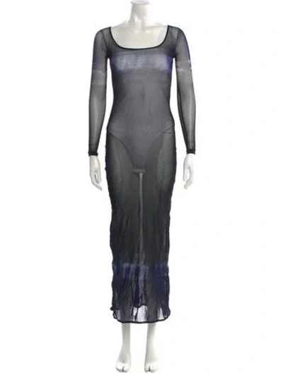 Pre-owned Vivienne Tam Vintage Long Dress In Multi