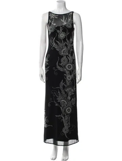 Pre-owned Vivienne Tam Vintage Long Dress In Multi
