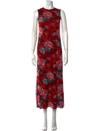 Pre-owned Vivienne Tam Vintage Long Dress In Multi