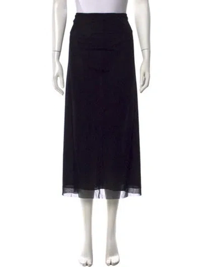 Pre-owned Vivienne Tam Vintage Long Skirt In Black