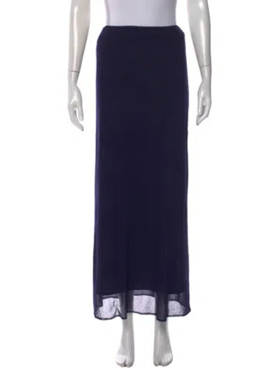 Pre-owned Vivienne Tam Vintage Long Skirt In Blue
